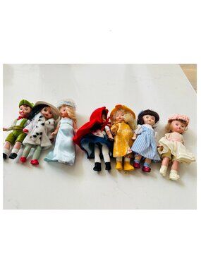 Vintage Dolls Madame Alexander Set of SEVEN Fashion Dolls 5"